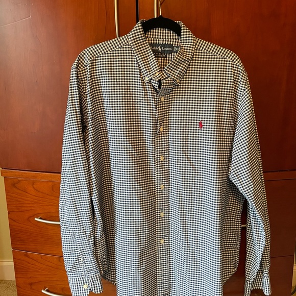 Ralph Lauren Classic Fit Long Sleeve Button Down Check Shirt Men's Medium /eaa454046 main image 0